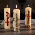 thumbnail image 2 of CB Church Supply Devotional Candles Hand Decorated Family Prayer Candle by Will & Baumer, 8-Inch, Chi Rho, 2 of 2