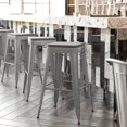thumbnail image 2 of Flash Furniture Cierra 30"H Backless Bar Stool, Silver/Gray, Set of 4, 2 of 12