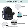 thumbnail image 5 of Geometric Science Students Backpack Scientific Knowledge Educational Wall School Bag with Chemistry Physics Biology Pattern, Lightweight and Adjustable Strap, 5 of 5