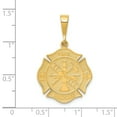 thumbnail image 2 of Collier Pendentif en Or Jaune 14k pour Pompier Professionnel, 2 of 6