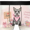 thumbnail image 4 of Happy Mother's Day Scottish Terrier Love Dog Mom Heart Flower All Over Print Boxer Briefs Underwear for Men Dad Scottie Dog Lover Gifts - 12004, 4 of 6