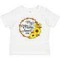 thumbnail image 3 of Inktastic My Mimi Loves Me with Sunflower Wreath Boys or Girls Baby T-Shirt, 3 of 5