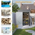 thumbnail image 5 of 5' x 3' Outdoor Storage Shed, Metal Garden Shed with Lock Door, Tool Storage Shed for Backyard, Patio, Lawn, 5 of 7