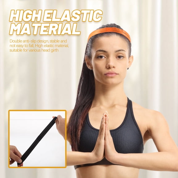 Healifty Multi-Function Sweatbands for Sports and Decor Lightweight Assorted 5Pcs