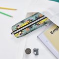thumbnail image 6 of Fotbe Hawaiian Style Pattern Leather Pencil Case, Pencil Pouch with Durable Zipper, Compact and Stylish Organizer for Stationery, Art Supplies, Travel Essentials, 6 of 7
