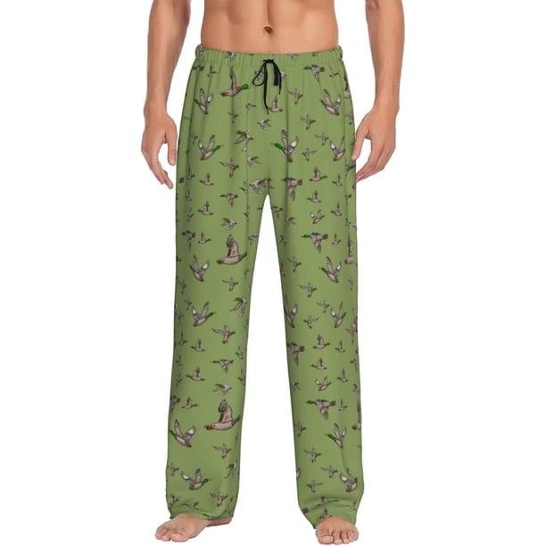 Balery Mallard Duck Pantalones de pijama para hombre, pijama ultraligero, pantalón de descanso-Medium