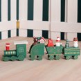 thumbnail image 5 of Decoración navideña de mesa, creativo tren de madera de cuatro secciones., 5 of 5