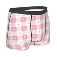 thumbnail image 2 of KLL Plaid Heart Men's Cotton Boxer Briefs Underwear-Small, 2 of 8