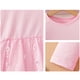 thumbnail image 5 of Vestido de cuello redondo y manga larga para niñas Vestido de cuello redondo y manga larga para niñas Falda de malla elegante Vestido de princesa elegante para niñas pequeñas Vestido de poliéster para, 5 of 8