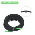 thumbnail image 2 of Unique Bargains 1Pcs 164Ft Single Mode Simplex OS2 Fiber Optic Cable LSZH SC/APC-SC/APC Armored Jumper Optical Black with Adapter, 2 of 5