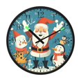 thumbnail image 2 of Voice Activated Clock with Glow Light 12 Inch Large Silent Wall Clock Battery Operated for Home Decor Santa Claus and Elf, 2 of 8