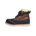 thumbnail image 2 of Beverly Hills Polo Club Toddler Boys Synthetic Hook and Loop Casual Boots, Navy Brown, Size: 9, 2 of 5
