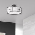 thumbnail image 2 of ALC-163SF-MB Dainolite Alcala - 3 Light Semi-Flush Mount-Matte Black Finish, 2 of 4