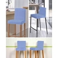 thumbnail image 5 of Navy Blue Stripe Bar Stool Covers Set of 4, Modern White Vertical Striped Geometric Stretch Washable Bar Chair Covers with Backs, Removable Pub Counter Height Chair Cover for Kitchen Dining Room Cafe, 5 of 7