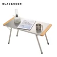 thumbnail image 2 of BLACKDEER Mesa plegable de bambú de acero inoxidable portátil con bolsa de transporte marco estable para barbacoa para acampar al aire libre ultraligera, 2 of 4