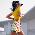 thumbnail image 7 of Bixox Women's Cartoon Flowers pattern 2 in 1 Running Shorts - Lightweight Athletic Workout Gym Yoga Shorts Liner with Pockets - Small, 7 of 7