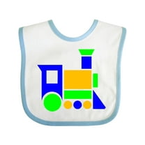 Inktastic Cute Colorful Train Boys or Girls Baby Bib