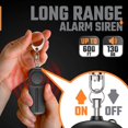 thumbnail image 4 of 2 llaveros de sirena de seguridad con alarma fuerte para protección de mujeres, dispositivo de alerta personal Safesound de autodefensa con luz LED, emergencia de 130 dB, 4 of 5