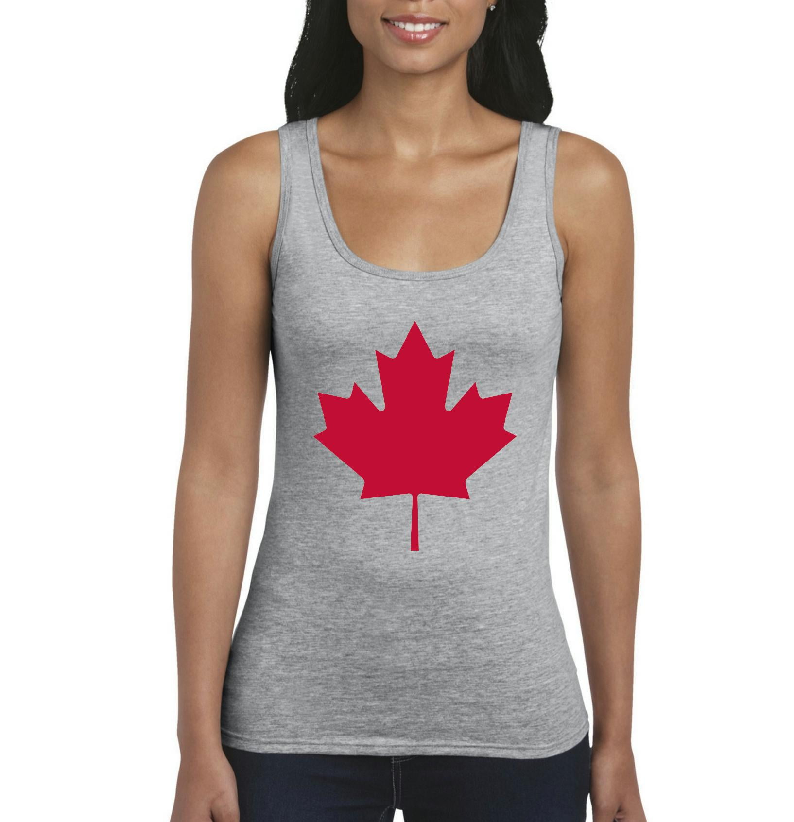 Mom's Favorite Womens Canada Flag Canada Maple Leaf Tank Top