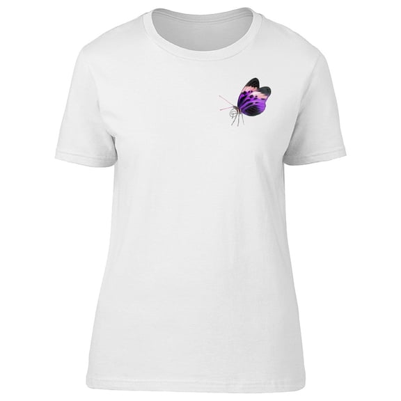 Purple & Pink Pocket Butterfly Tee Men's -Image by Shutterstock