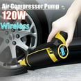 thumbnail image 1 of Compresor de aire Digital inalámbrico portátil para coche, bomba de Inflador de neumáticos recargable por USB, 12V y 120W, para coches y motocicletas, 1 of 5