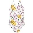 thumbnail image 6 of CCRFTGI Swimsuit for Kids Girls Size 10-12 Summer Adjustable Straps One Piece Beach Bathing Suit Swimwear Cute Books Pens Swim Vacation Girls Fashion Bathing Suits Pink 9-10 Years, 6 of 8