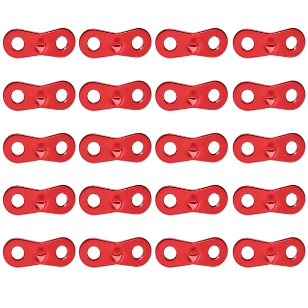 20 piezas Paracord hebilla fija doble orificio Paracord hebilla de sujeción accesorios de tienda Hugtrwg Para estrenar