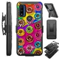 thumbnail image 1 of Compatible with Motorola Moto G Pure (2021) | Motorola Moto G Power (2022) Hybrid Luxguard Holster Phone Case Cover (Donut Party), 1 of 1