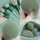 thumbnail image 5 of Juego de 13 pinceles de maquillaje verdes con estuche de transporte y herramientas para base y sombras de ojos, 5 of 7