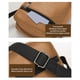 thumbnail image 5 of Bolso bandolera de cuero PU para hombre | Mochila de hombro en el pecho para viajes y senderismo | Correa ajustable 14-36 in | Ligero 260g | Múltiples compartimentos | Caqui marrón | 19x15x6cm, 5 of 6