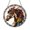Acrylic 3.5 Inch, variant on Horse with Colorful Feathers Window Hanging – Decorative Glass Art
