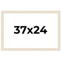 37x24 Frame White Real Wood Picture Frame Width 1.5 inches | Interior Frame Depth 0.5 inches | Barn
