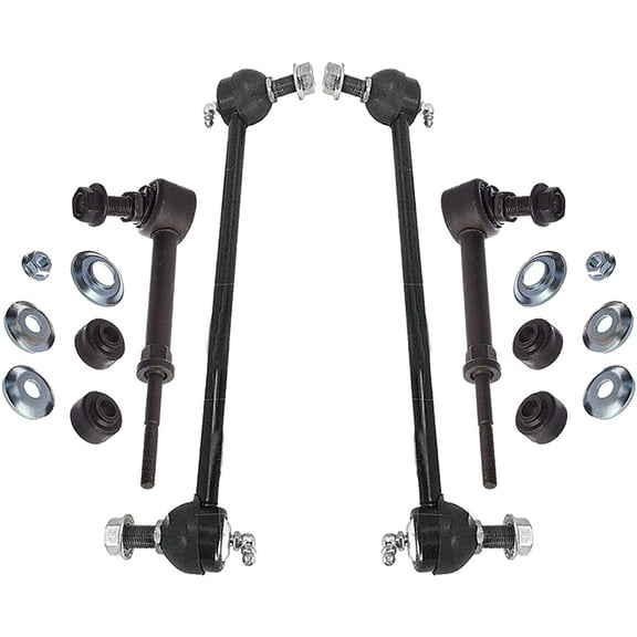 Detroit Axle - 4pc Sway Bars for 2008-2017 Chevy Equinox, 10-17 GMC Terrain, 08-09 Pontiac Torrent, 4 Front and Rear Sway Bar End Links Replacement