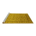 thumbnail image 2 of Ahgly Company Machine Washable Indoor Rectangle Oriental Yellow Industrial Area Rugs, 6' x 9', 2 of 4