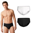 thumbnail image 1 of PROTECHDRY Washable Incontinence Cotton Underwear for Men Brief with Front Absorbent Protection, for Light/Moderate Incontinence, 1 of 12