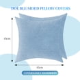 thumbnail image 2 of JIATER Pack of 2 Throw Pillow Covers 18x18,Linen Decorative Pillow Covers for Couch,Dark Blue, 2 of 6