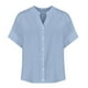 thumbnail image 4 of Camisa informal con botones para mujer para el día a día: top ligero de verano con diseño versátil, color liso y fácil cuidado., 4 of 4