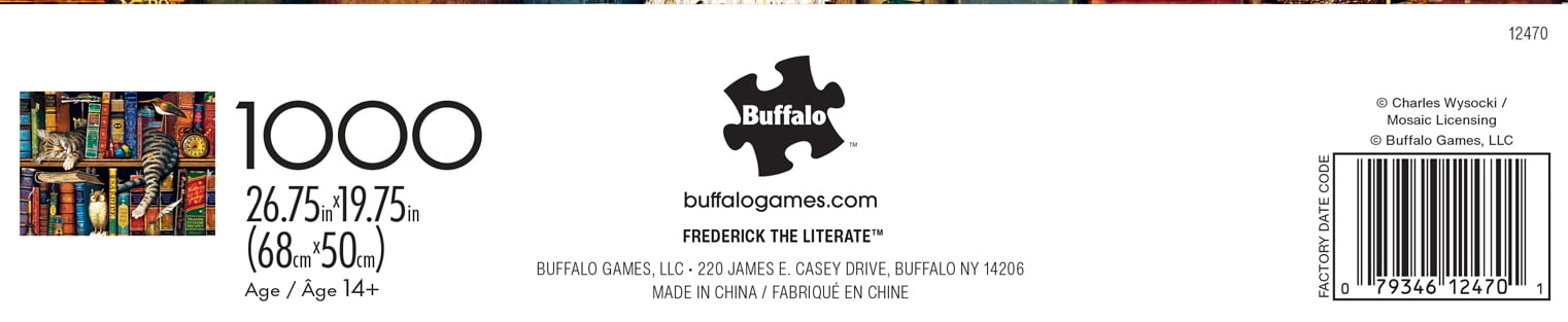Buffalo Games 1000-Piece Silver Select Frederick the Literate Interlocking Jigsaw Puzzle