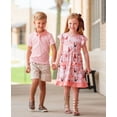 thumbnail image 3 of Millie Loves Lily Boys' Sunset Stripe & Coral Stripe Polo Shirts, Big Boy, Size 10, 2-PCS, 3 of 5