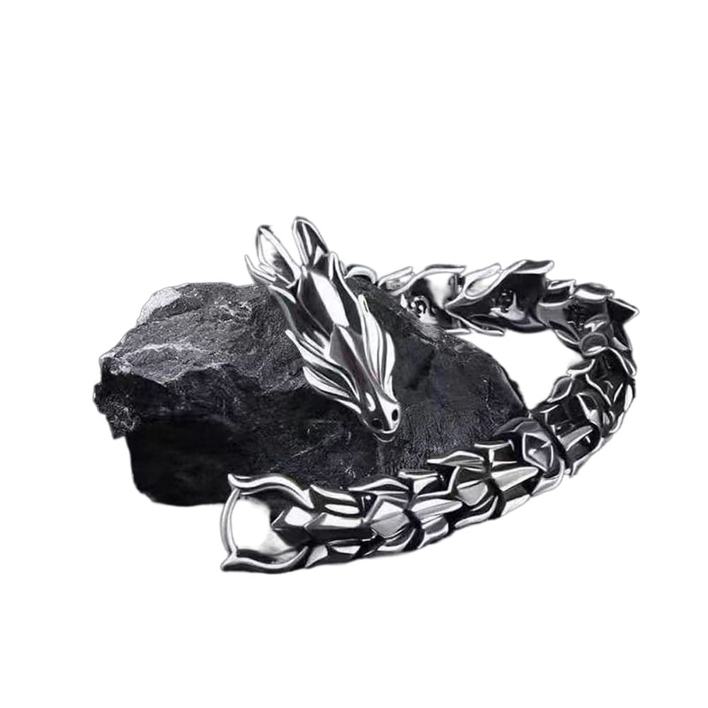 Silver Dragon Bracelet - Sterling Silver Dragon Bracelet - Jewelry1000 |  Mens silver jewelry, Mens sterling silver jewelry, Dragon bracelet
