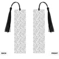 thumbnail image 2 of Kdxio Black White Music Print Metal Tassel Bookmarks,Perfect Gift for Art Lovers and Bookworms Metal Bookmarks for Women, 2 of 8