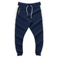 thumbnail image 5 of FEDTOSING Men's Gym Sweatpants Drawstring Navy Running Joggers Trackpants with Zipper Pockets, 5 of 6
