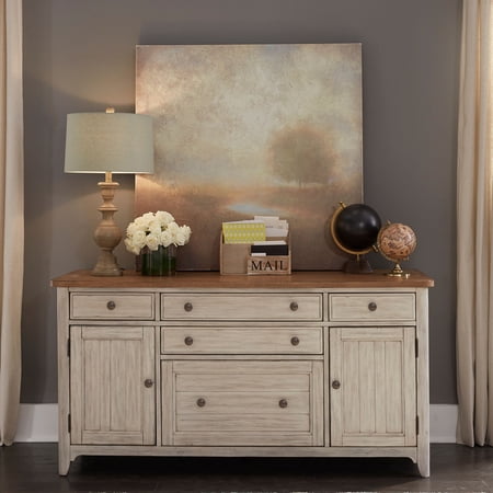 Liberty Furniture Farmhouse Reimagined Door Credenza – White Liberty Furniture Farmhouse Reimagined Door Credenza – White