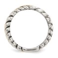 thumbnail image 7 of 925 Sterling Silver with Antiqued Leaves Bypass Ring Size 6, 7 of 7