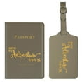 thumbnail image 3 of Funda de pasaporte de viaje Funda de pasaporte de cuero PU Funda protectora de certificado a prueba de agua Funda de cuero para tarjetas de pareja, 3 of 5