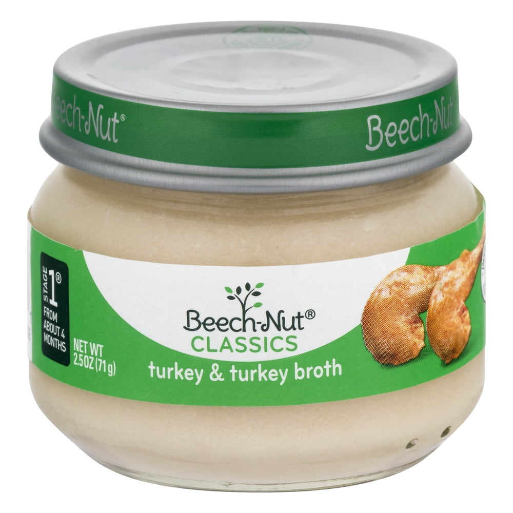 beechnut turkey and broth baby food