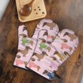 thumbnail image 5 of Cute Oven Mitts,Colorful Funny Dachshund Oven Mitt 2-Pack Set,Kitchen Gloves for Oven,Heat Resistant Oven Mitts 7.7"x12", 5 of 7