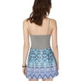 thumbnail image 2 of Aeropostale Womens Chevron Drizzle Pleat Mini Skirt, Purple, Juniors, Large, 2 of 3