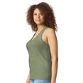 thumbnail image 3 of Gildan Women’s Softstyle CVC Racerback Tank Top Semi-Fitted Sleeveless Shirt for Women, Cactus S-2XL, 3 of 5