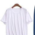thumbnail image 4 of Mens Big and Tall Pajama Set Bamboo Viscose Soft Pijamas Sets for Men Loose Fit Short Sleeve Full Length Pants Pjs Sleepwear with Pockets Size L-5XL Silver, 4 of 5